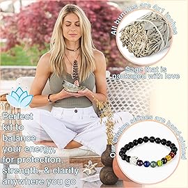 White Sage Smudging Kit Smudge Stick Gift Kit + Instructions & Blessings (Beginner\'s Kit)
