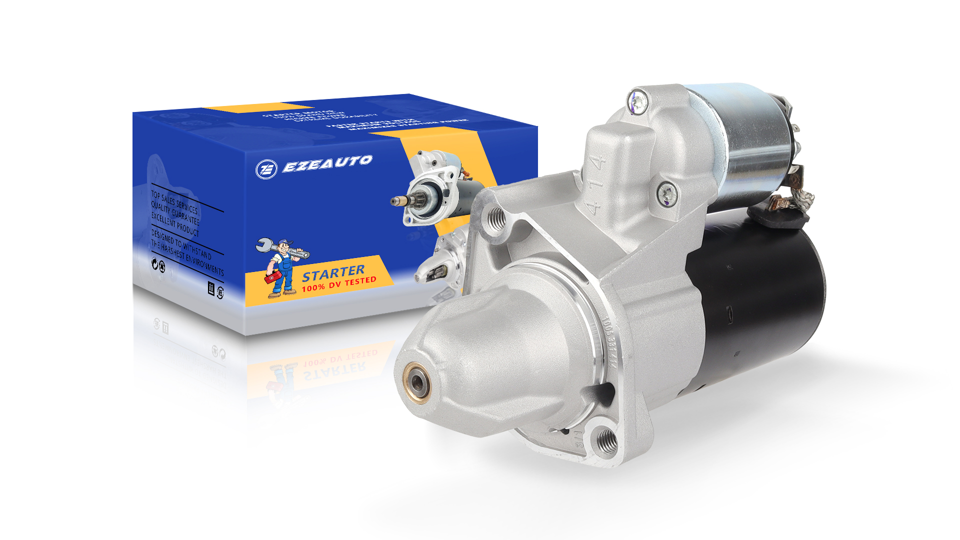 Image of Ezexpreze Starter Compatible with Mercedes Benz 10-11 E350 C350 C300 SLK350 SLK300 ML350 GLK350, 07-12 GL450 GL550 SL550, 07-09 CL550 CLK550, 09-11 R350 G550, 006-151-37-01 006-151-37-01-80 410-24322