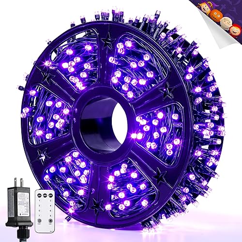 Miniatura 40 de JMEXSUSS 400 luces LED de Navidad para decoraciones al aire libre, 132 pies, luces multicolor para árbol de Navidad con control remoto, luces de