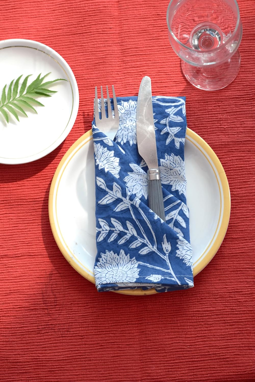 Assorted 10 Pcs Napkins Set 18x18 Inches Hand Block Floral Multicolor Printed Washable 100% Cotton Bohemian Weddings Napkins Mix and Match Reusable Cocktail Table Cloth Dinner Napkins