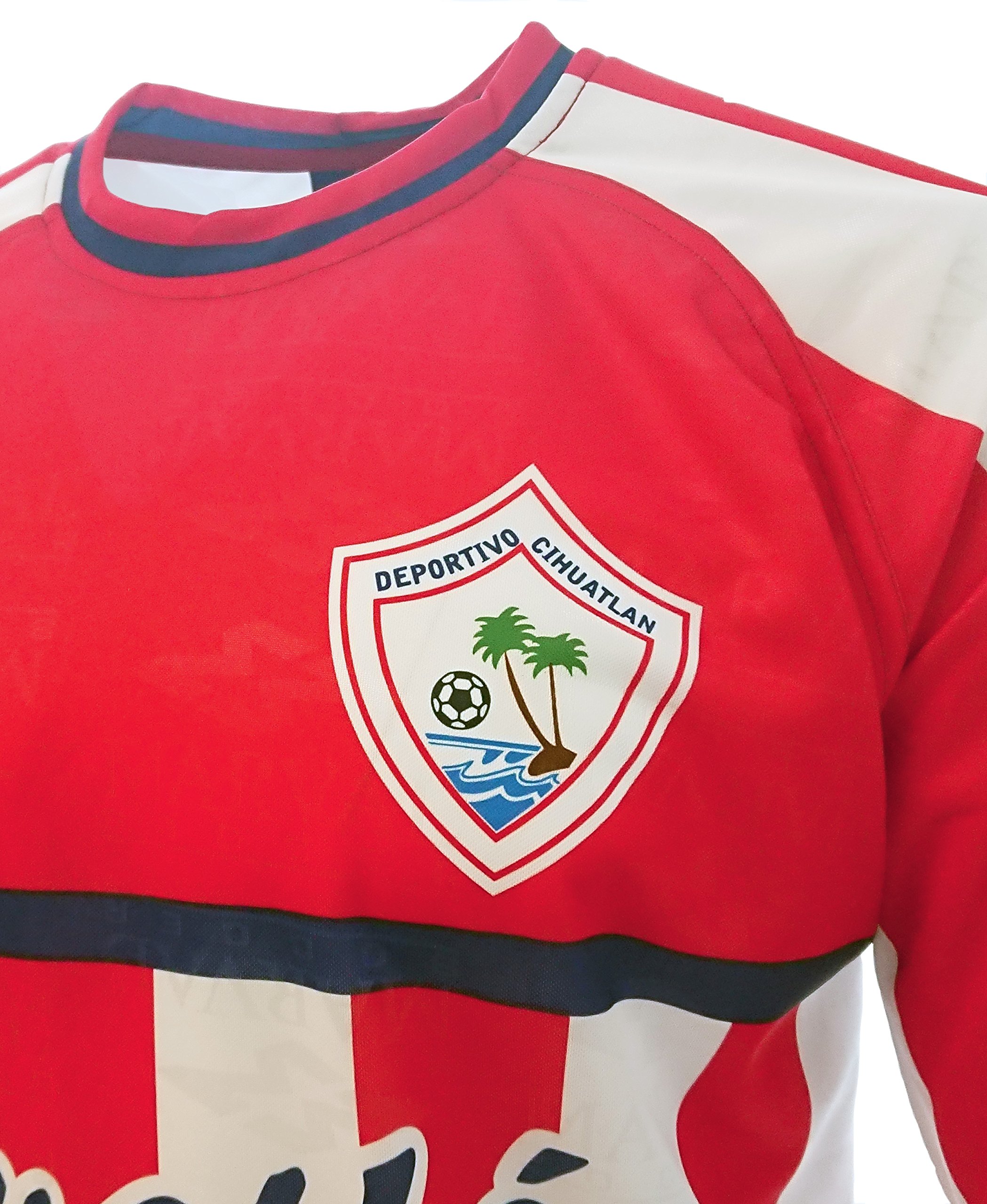 Marval Deportivo Cihuatlan Adult Soccer Jersey Red/White by (X-Large)