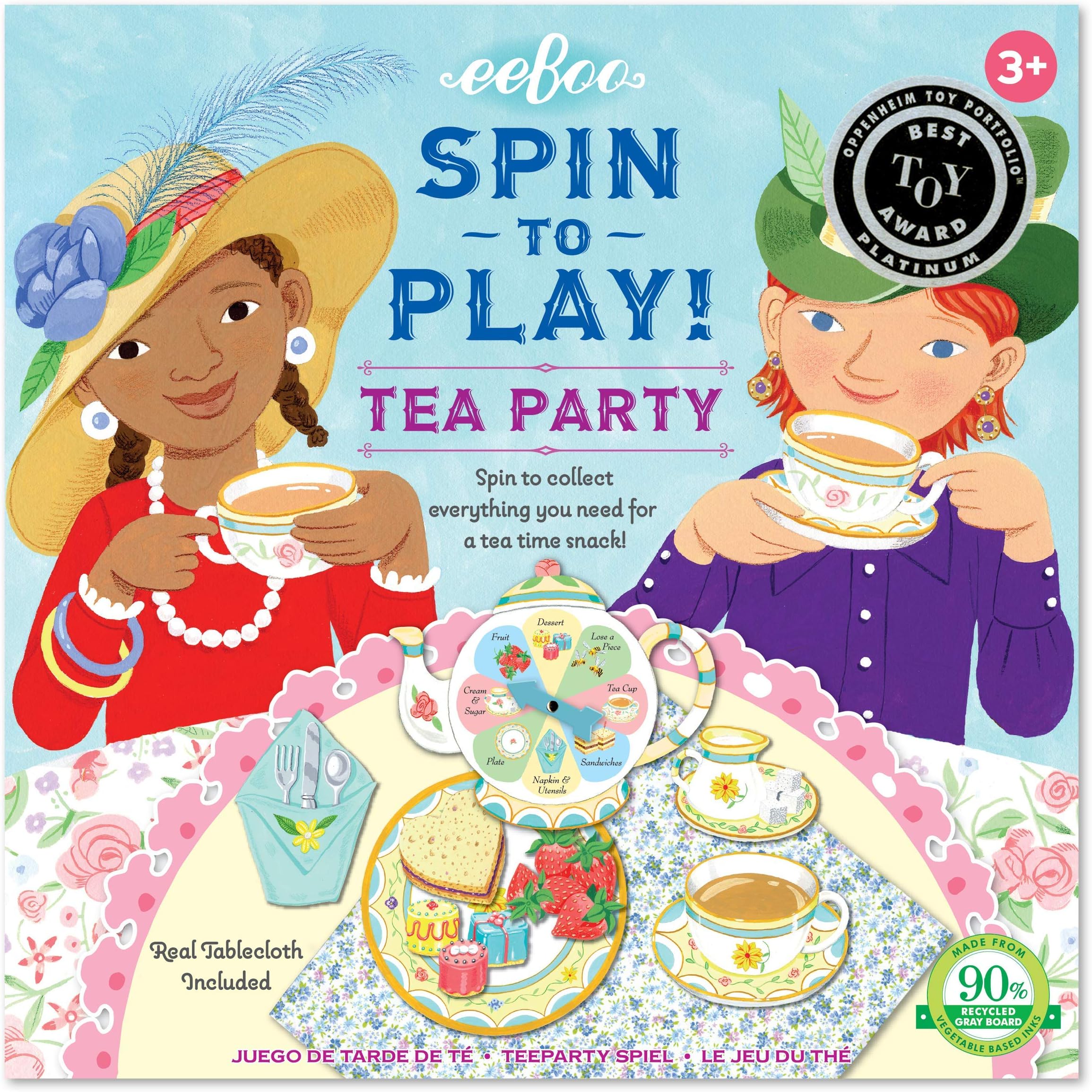 eeBoo Tea Party Spinning Game