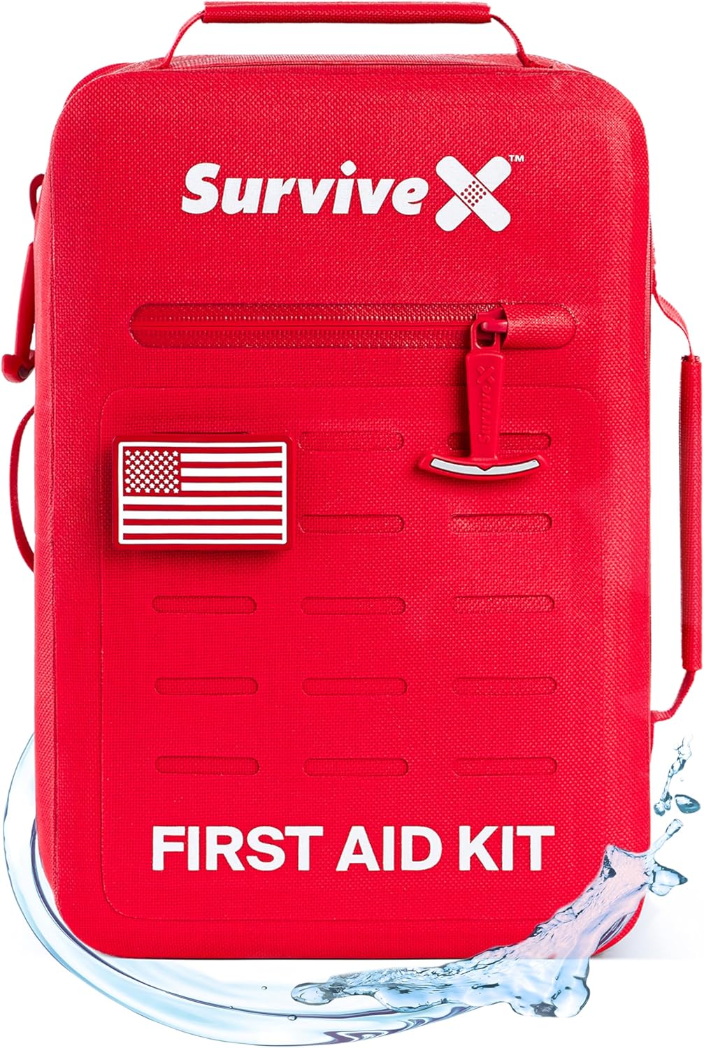 Large Waterproof First Aid Kit for Car, Travel & Home – Emergency Kit for Hiking, Camping, Backpacking and Outdoors – Includes Zip Stitch Wound Closure Strips Large Waterproof First Aid Kit for Car, Travel & Home – Emergency Kit for Hiking, Camping, Backpacking and Outdoors – Includes Zip Stitch Wound Closure Strips