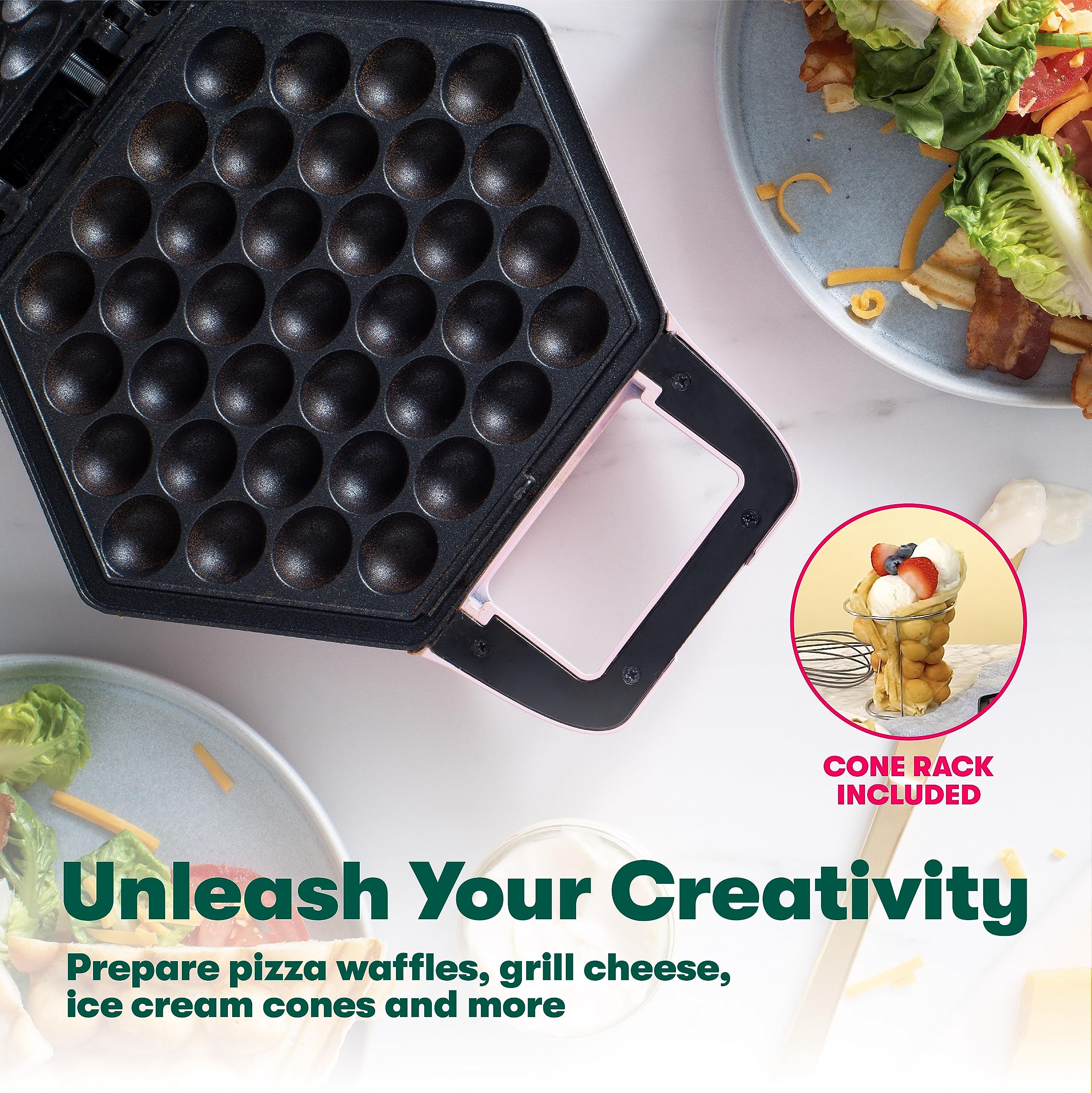BELLA Bubble Waffle Maker For Hong Kong Style Breakfast, 57 OFF