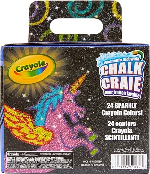 Crayola Glitter Chalk, 24 Count