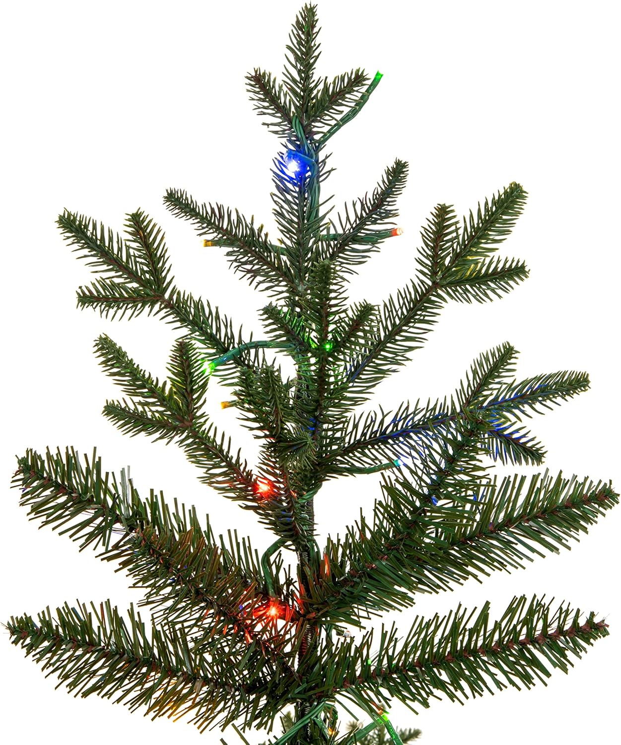 Vickerman 6.5' x 40" Kamas Fraser Fir Artificial Christmas Tree, 3mm LED Color Changing Lights - Lifelike Indoor Seasonal Home Decor - Maintenance Free Faux Fraser Fir Christmas Tree