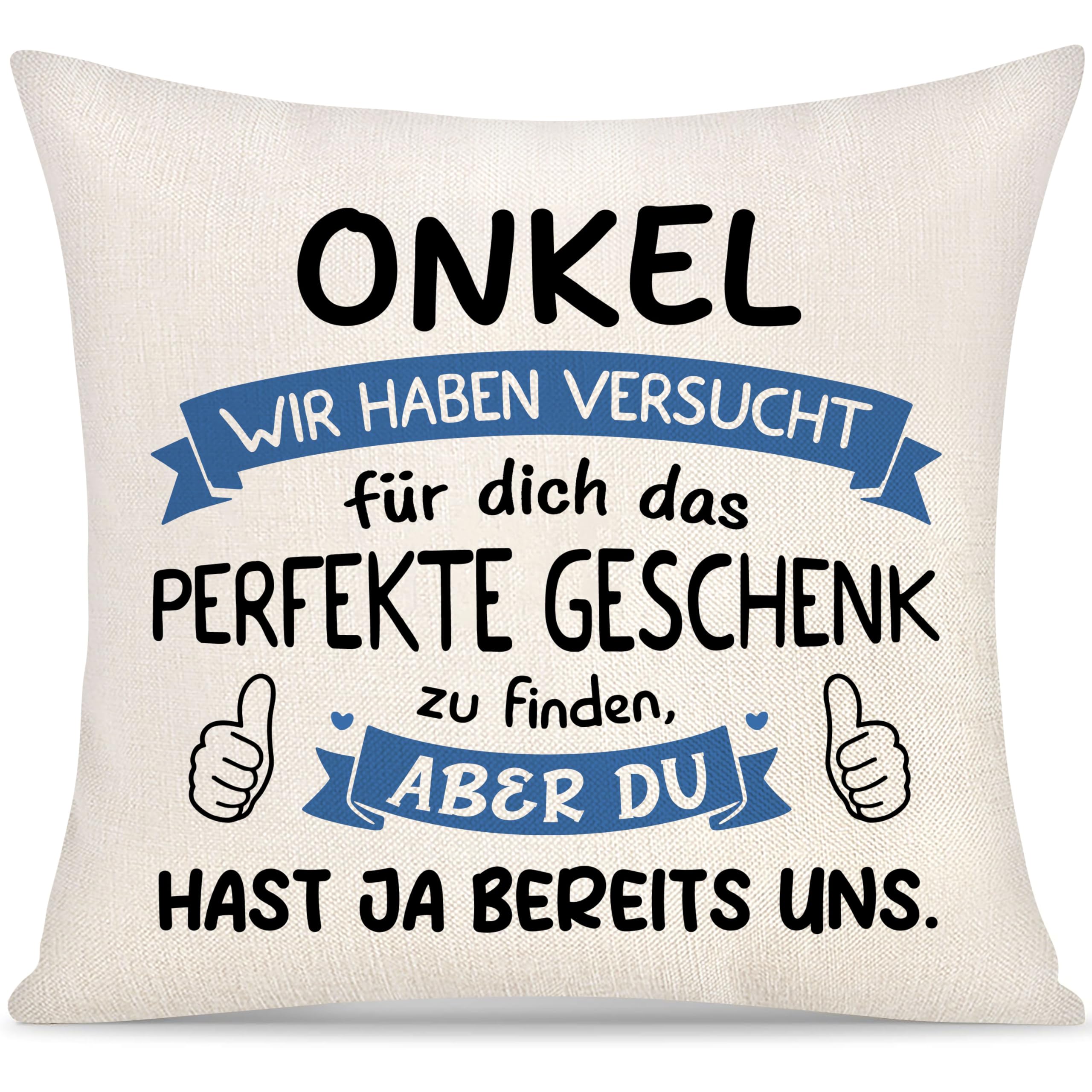 Yoskiasd Onkel Wir Haben Versucht Kissenbezug Geschenk für Männer Bester Onkel Nichte Neffe Dekorative Kissenbezug Geburtstag (Onkel-a)