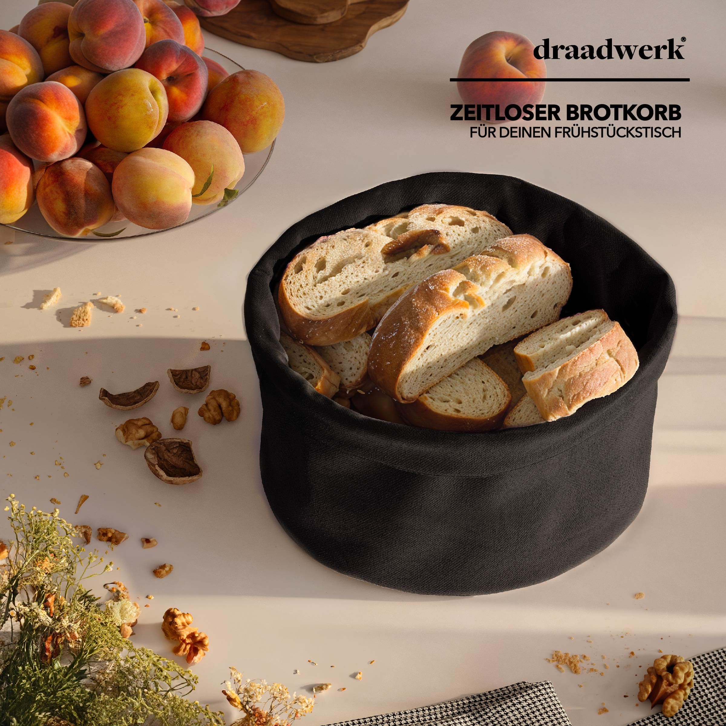 Draadwerk® Corbeille à Pain En Tissu | Corbeille à Pain | Panier De Rangement