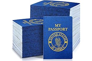 Woanger 100 Blank Blue Passports for Kids
