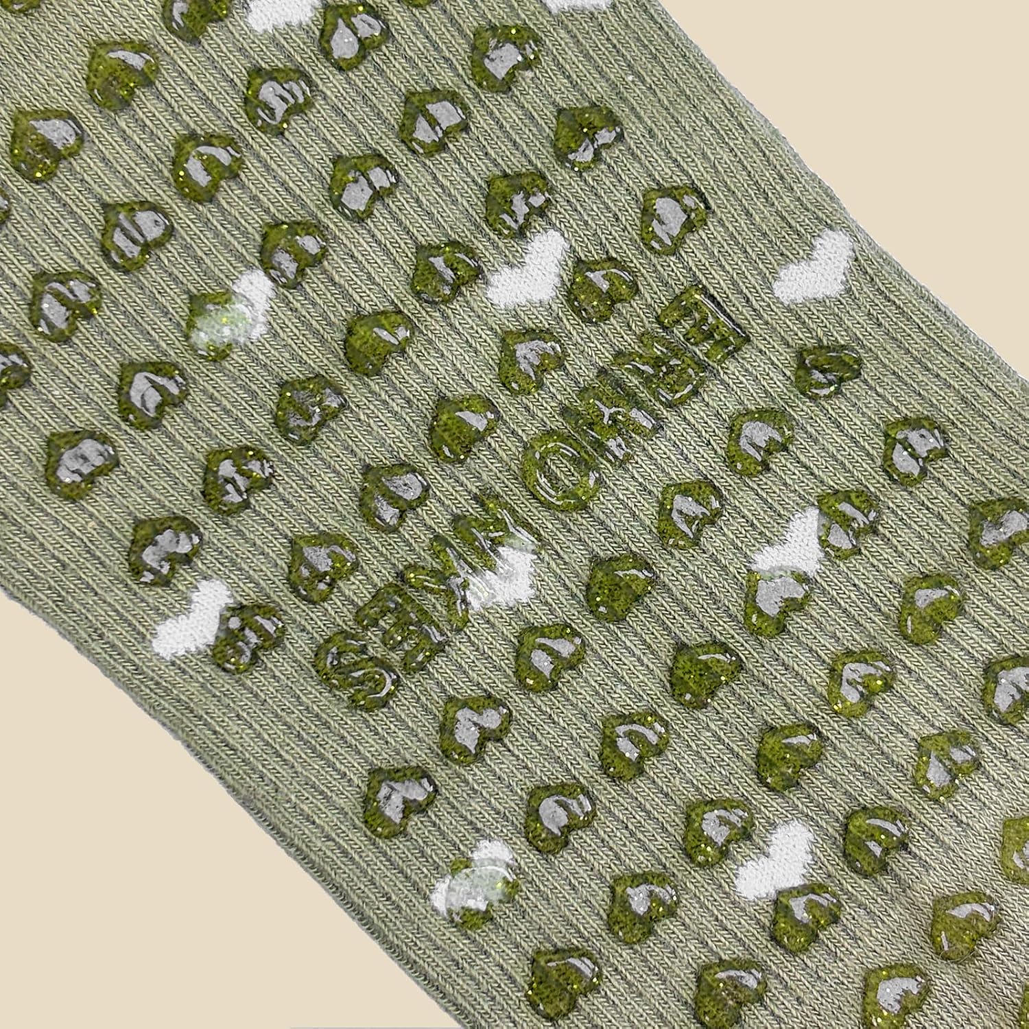 Cute Yoga Socks for Women, Non Slip Grip Pilates Barre Crew Socks with Heart Bow, US Size 5-9 - Image 6