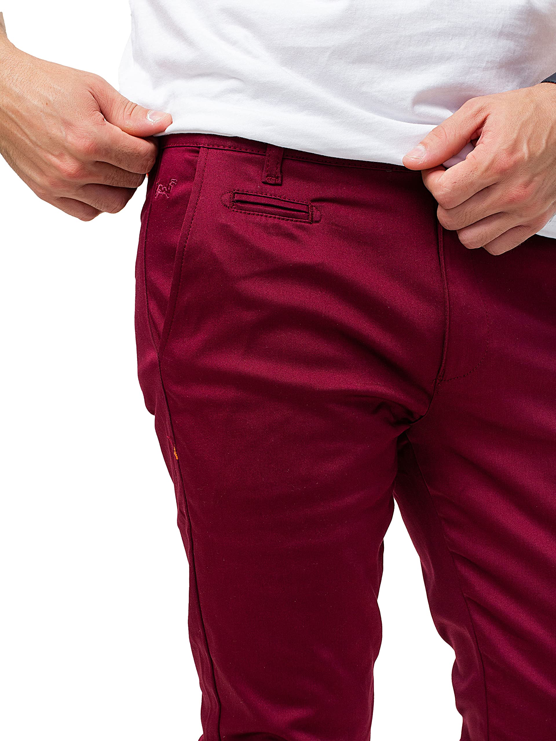 Chino Hose Herren Slim Fit Power Stretch. Business Herrenhose Classic Style. Anzughose Stretch
