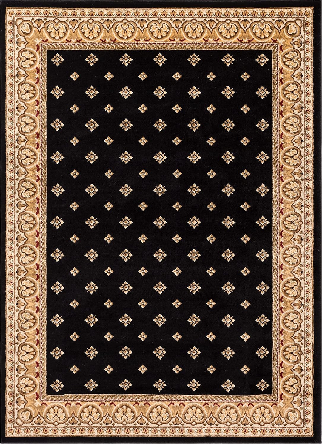 Well Woven Barclay Hudson Terrace Black Traditional Area Rug 3'11'' X 5'3''