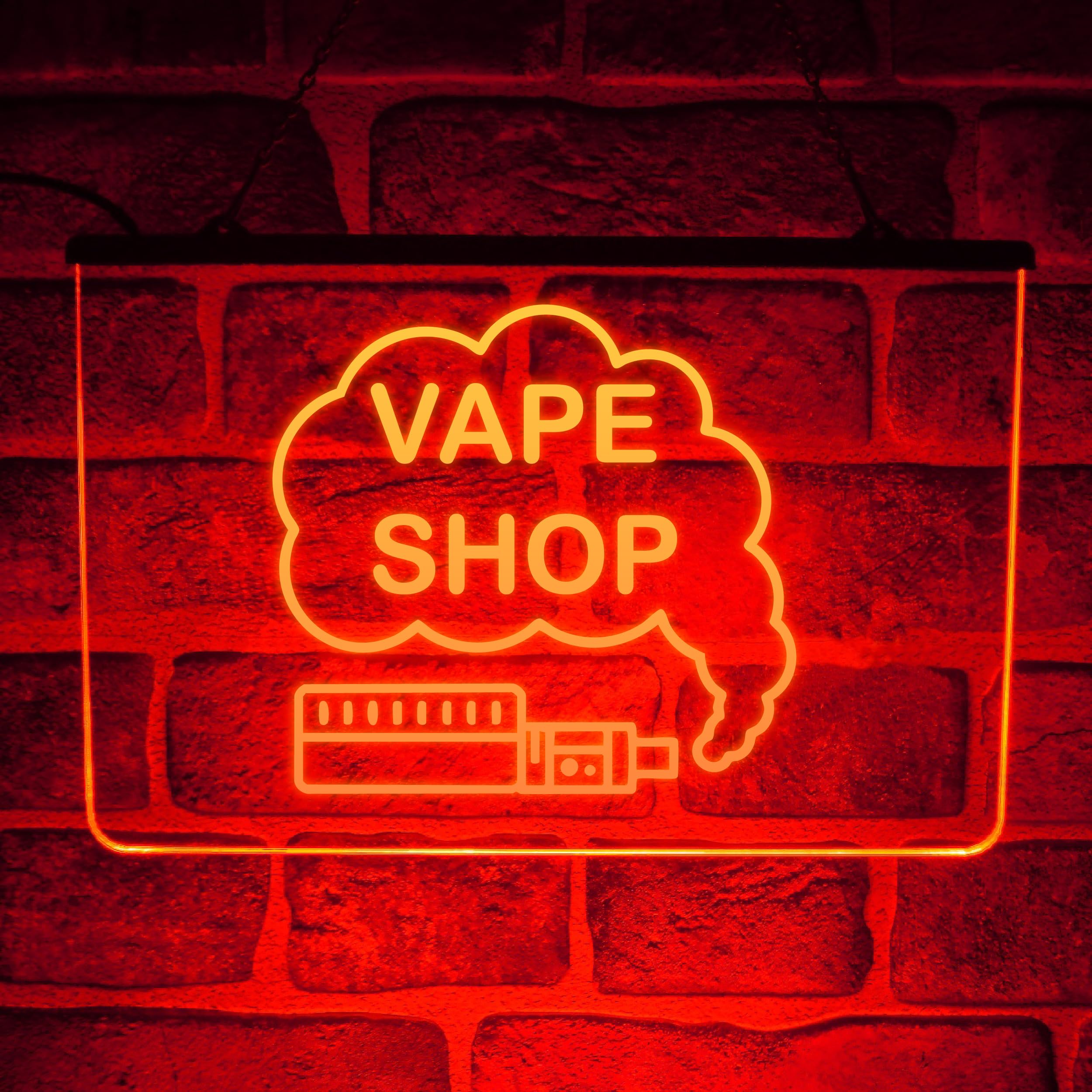Vape Shop Open LED Neon Light Up Sign  Bright USB Powered Plaque for  Window or Wall Display | Sign for Vape Stores, Off Licence, Convenience  Store or ...
