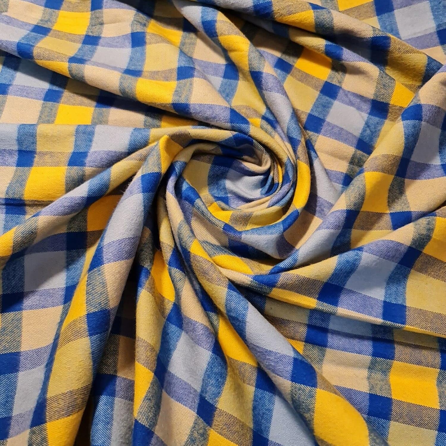 100 Brushed Cotton Flannel Fabric Tartan Winceyette Craft Dress