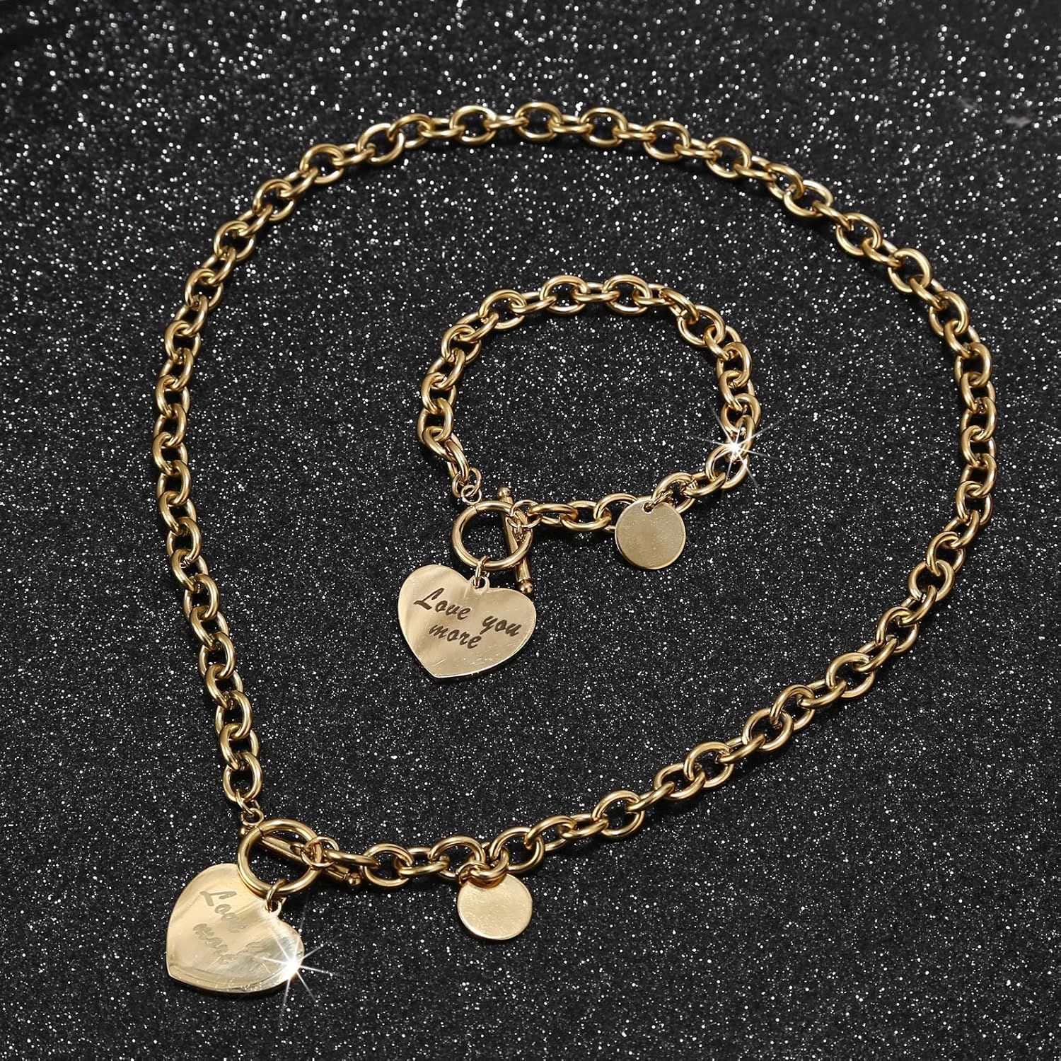 Heart Pendant Anklets Love Forever Gold Bracelet for Women - Image 6