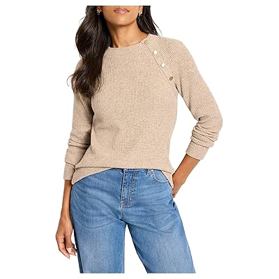 NIC+ZOE Soft Thermal Button Top Women