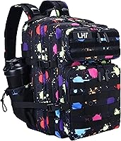 Vista 38 de LHI - Mochila táctica militar para hombres y mujeres, mochila del ejército de 45 l, mochila de asalto de 3 días, mochila grande con sistema Molle
