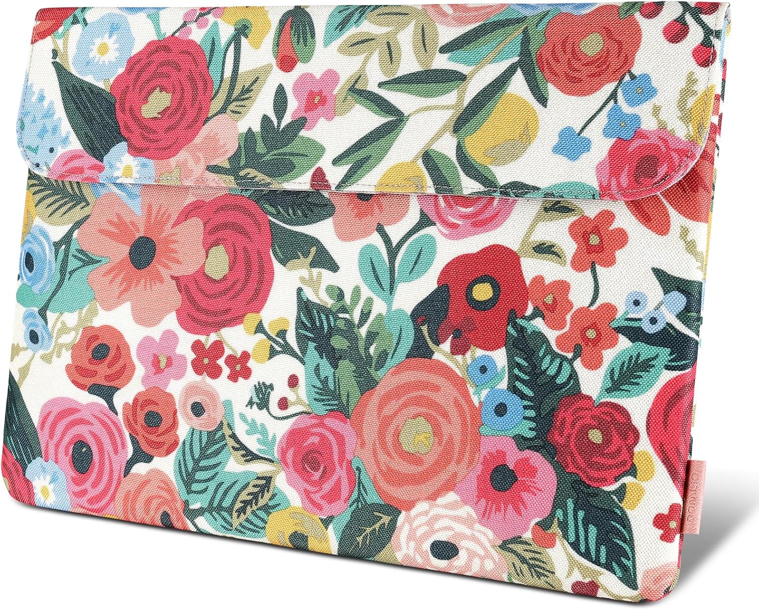 DOMISO 17 inch Laptop Sleeve Protective Case Cover Compatible with 17-17.3 inch HP Dell ASUS Lenovo Chromebook,Waterproof Computer Cases Bag with Accessory Pouch,Rose - Image 2