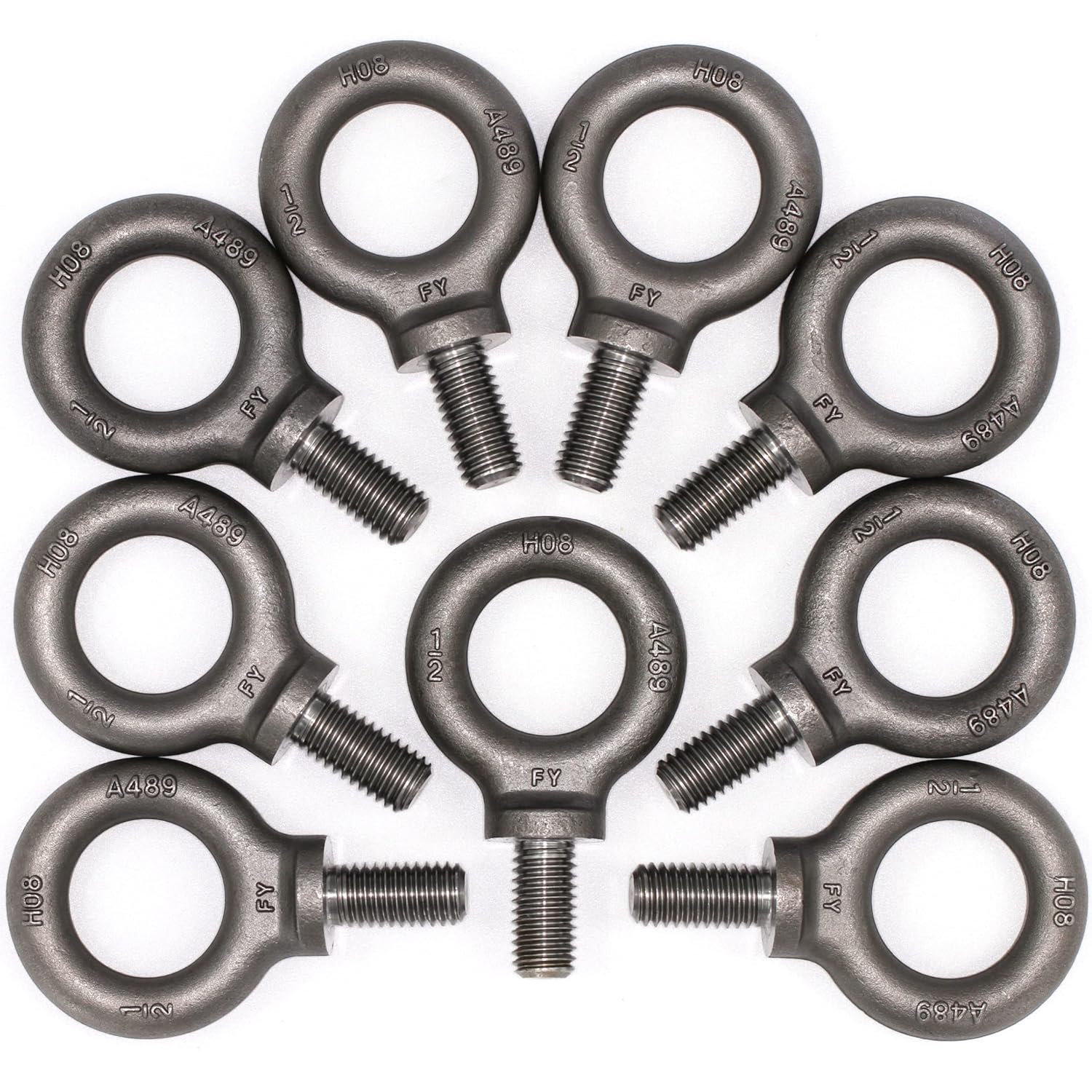 Box of 9 Pcs Lifting Shoulder Eye Bolts 1/2"-13 X 1