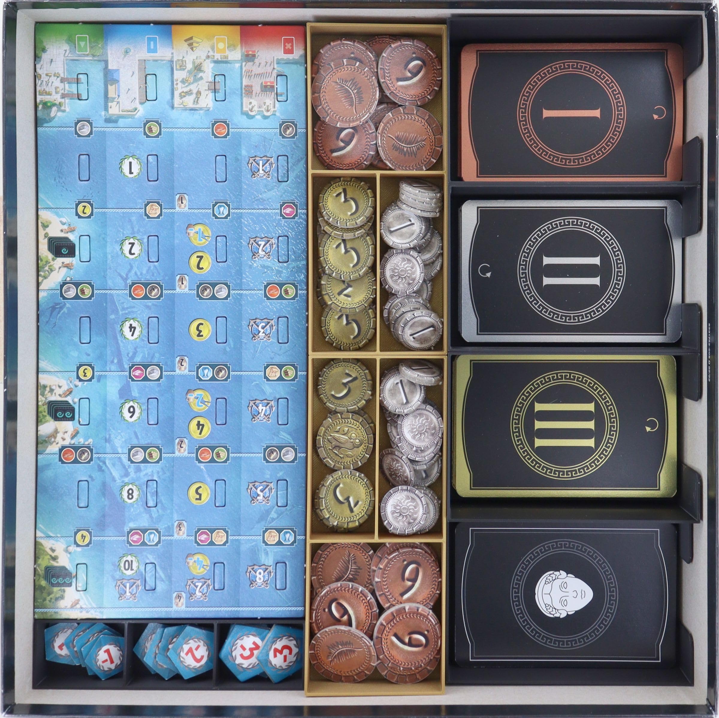 Organizer Insert pour 7 Wonders : jeu de base 4 extensions
