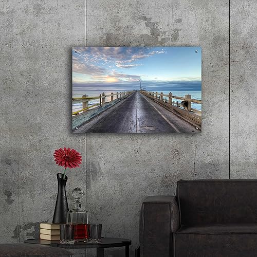 Miniatura 8 de Epic Art 'Carpinteria Pier View I' de Chris Moyer, arte de pared de vidrio acrílico, 36"x24"