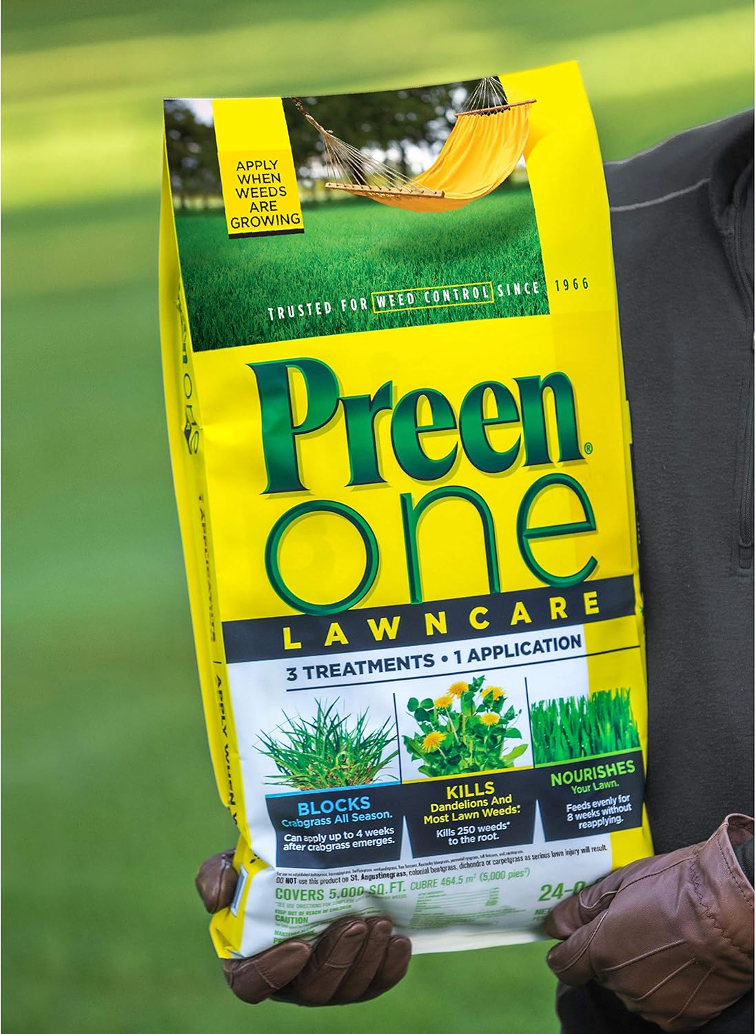 Preen One Lawncare - 18 lb. Bag - Covers 5, 000 sq. ft.