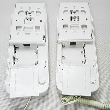 NEW Two Way Non Visual Wired Audio Intercom Doorphone (AC/DC Power, White)