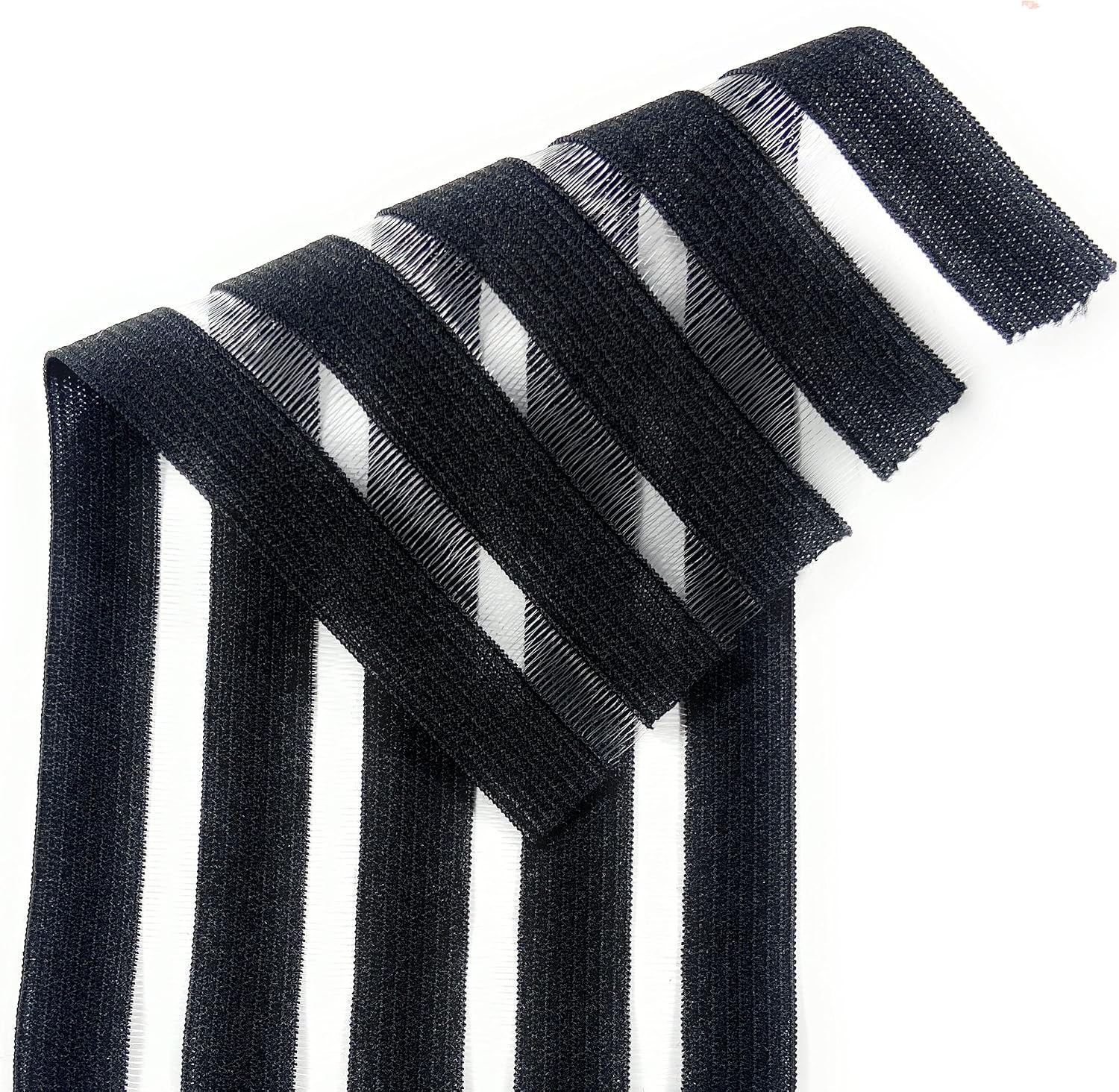Striped Waistband Sewing Stretch Elastic 3.5" Wide-2 Yards - Fashion Elastic Black or Off White (3.5'' Black Fashion Elastic, 50 Yards)