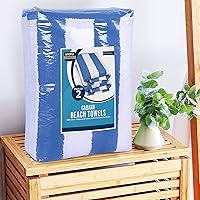 Vista 92 de Utopia Towels 4 Pack Cabana Stripe Beach Towel, 30 by 60 Inches, Oversized 100% Ring Spun Cotton Pool Towels, Highly Absorbent Quick Dry Bath Towels