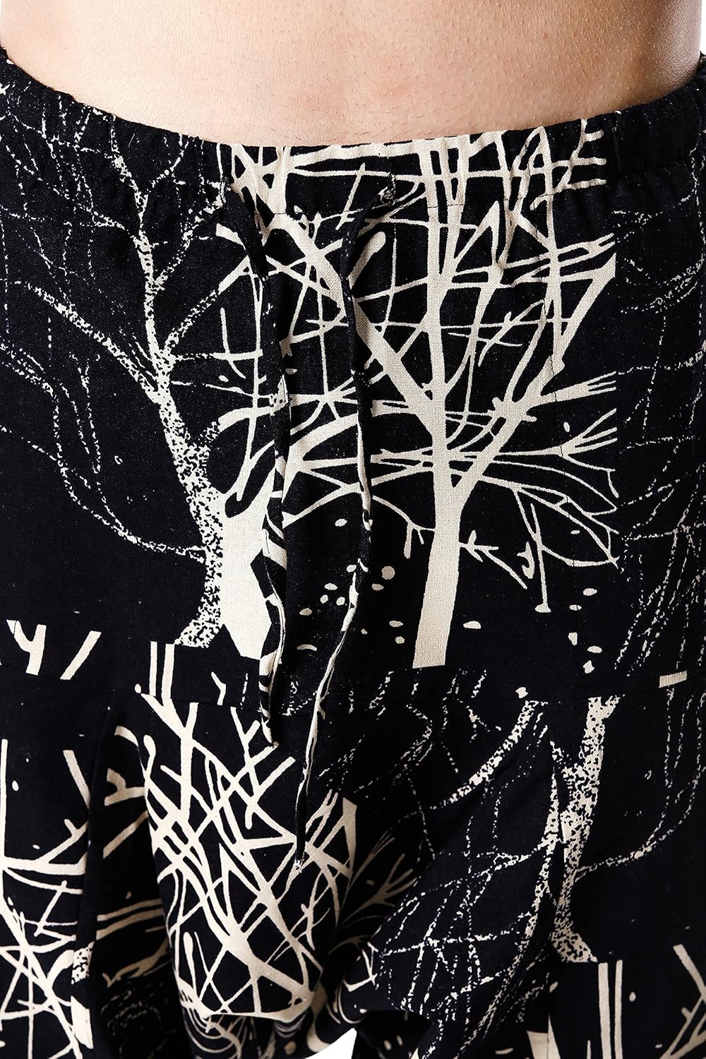 Men Women Cotton Baggy Hippie Yoga Harem Pants Funky Printed Plus Size Trousers - Image 3