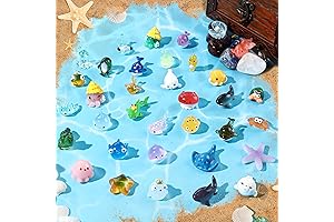 Enthralling 36-Piece Mini Plastic Ocean Creatures for Aquarium and Craft Delights