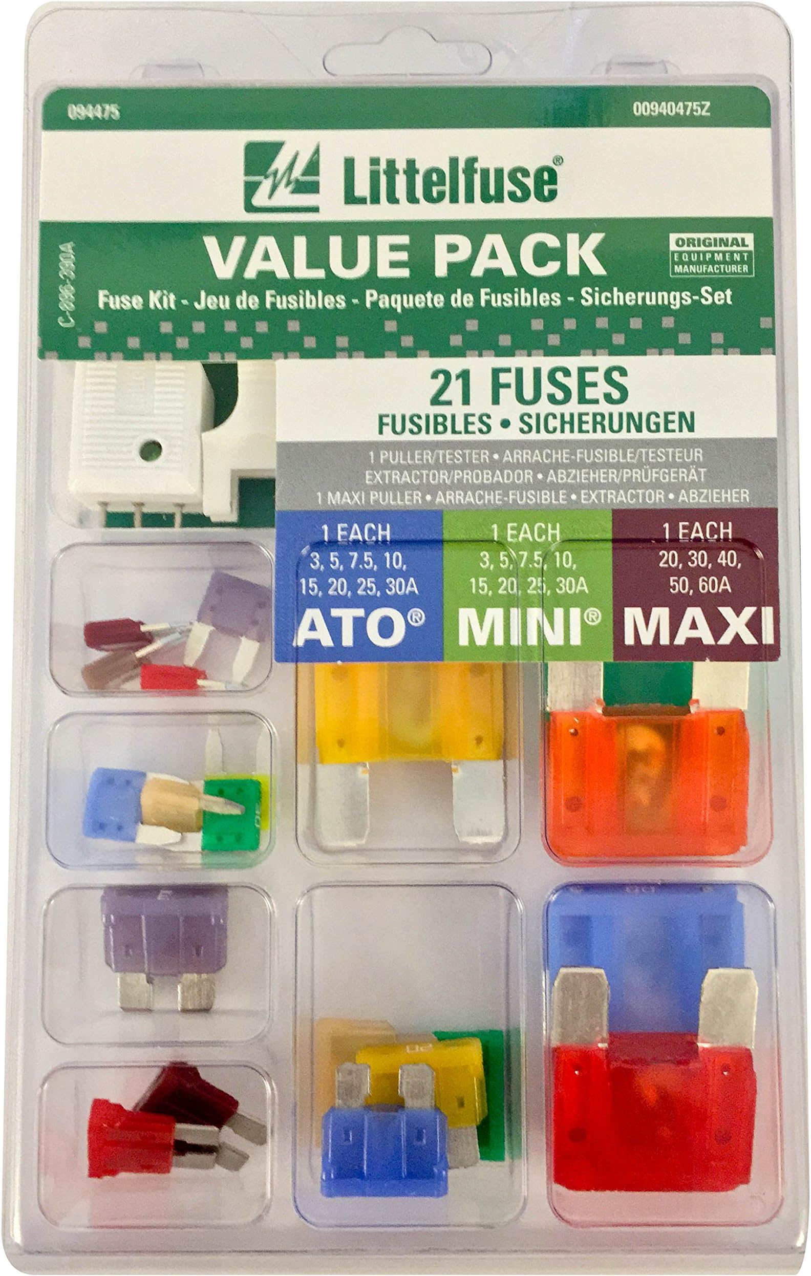 Littelfuse 94475 Blade Fuse Tech Pack
