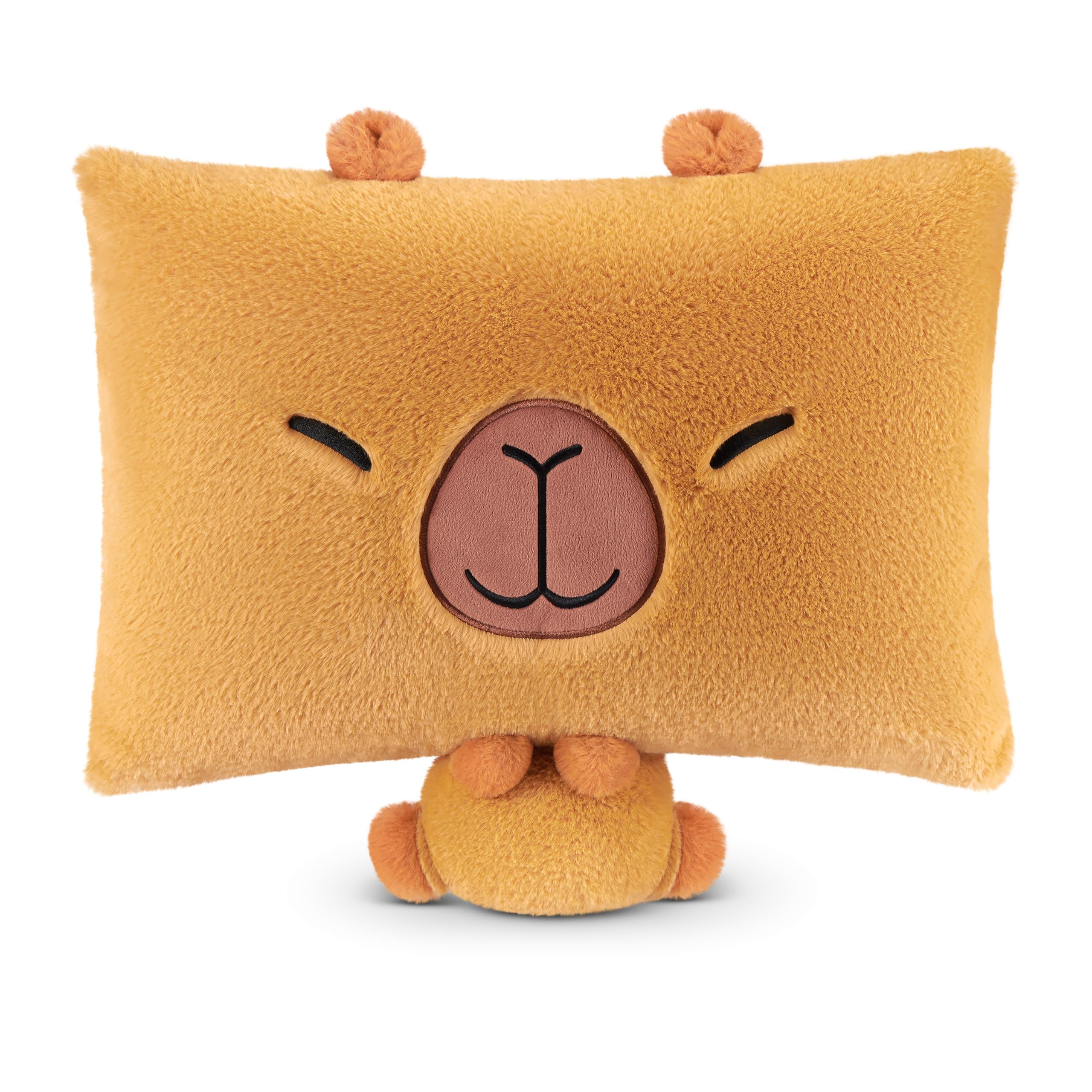 Pillow Peeps Series 1 Assorted Plush Pillow (Capybara) by ZURU Featuring Cuddly Squishy Comfort, Ultra‑Soft Materials, Adorable Characters, Perfect Snuggle Pal for Naps, Bedtime, and All Ages 0+