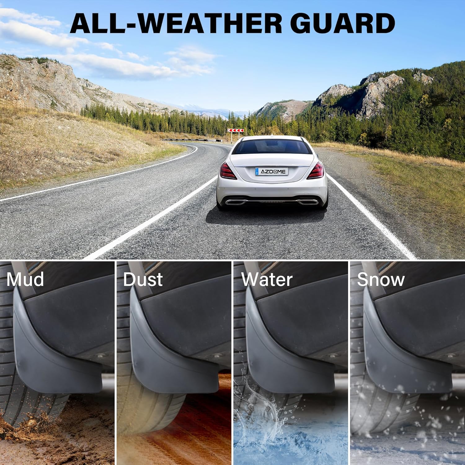 2026 Tesla Model Y Juniper Mud Flaps - Enhanced Fit All-Season Splash Guards, No-Drill Installation for Model Y 2025-2026 Upgrade,Protect Paint (Set of 4) - Image 4