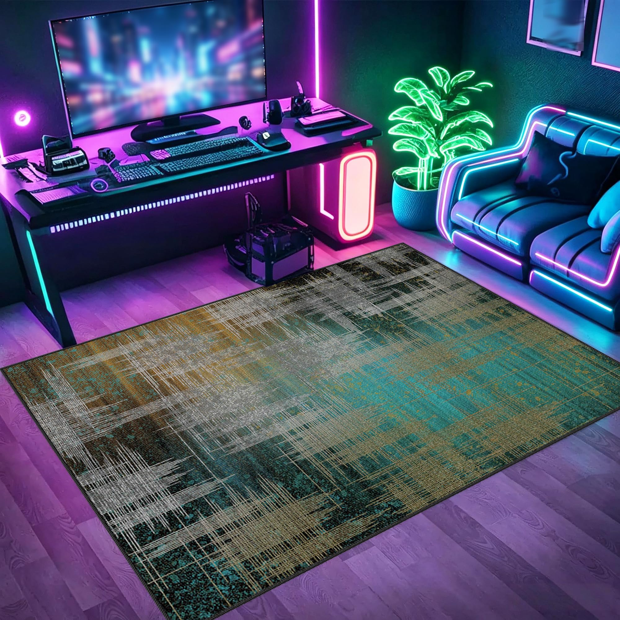 Tapis de sol esports lavable pour éviter les rayures de chaise en chambre d'enfant