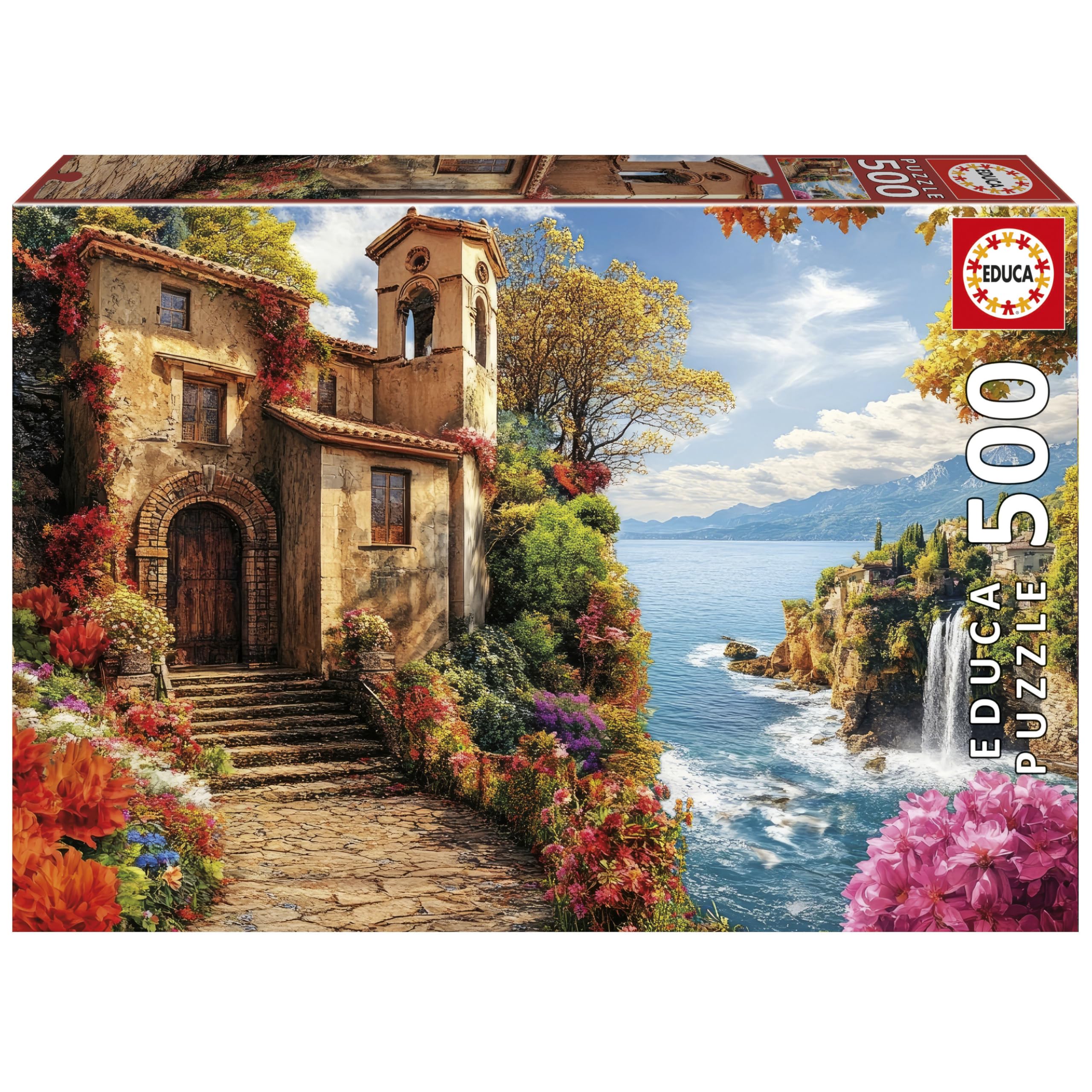 Educa - 500 Teilen Puzzle für Erwachsene | Villa am Meer | Größe: 48 x 34 cm | Ab 11 Jahren (20296)