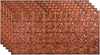 Vista 9 de FASÄDE Panel de techo adhesivo de vinilo decorativo de estilo/patrón tradicional 1 de 2 pies x 4 pies en fantasía de cobre (paquete de 5)