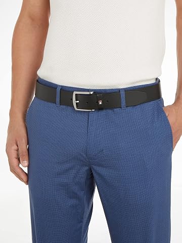 Tommy Hilfiger Erkek NEW DENTON BELT 4.0 Kemer Black 100