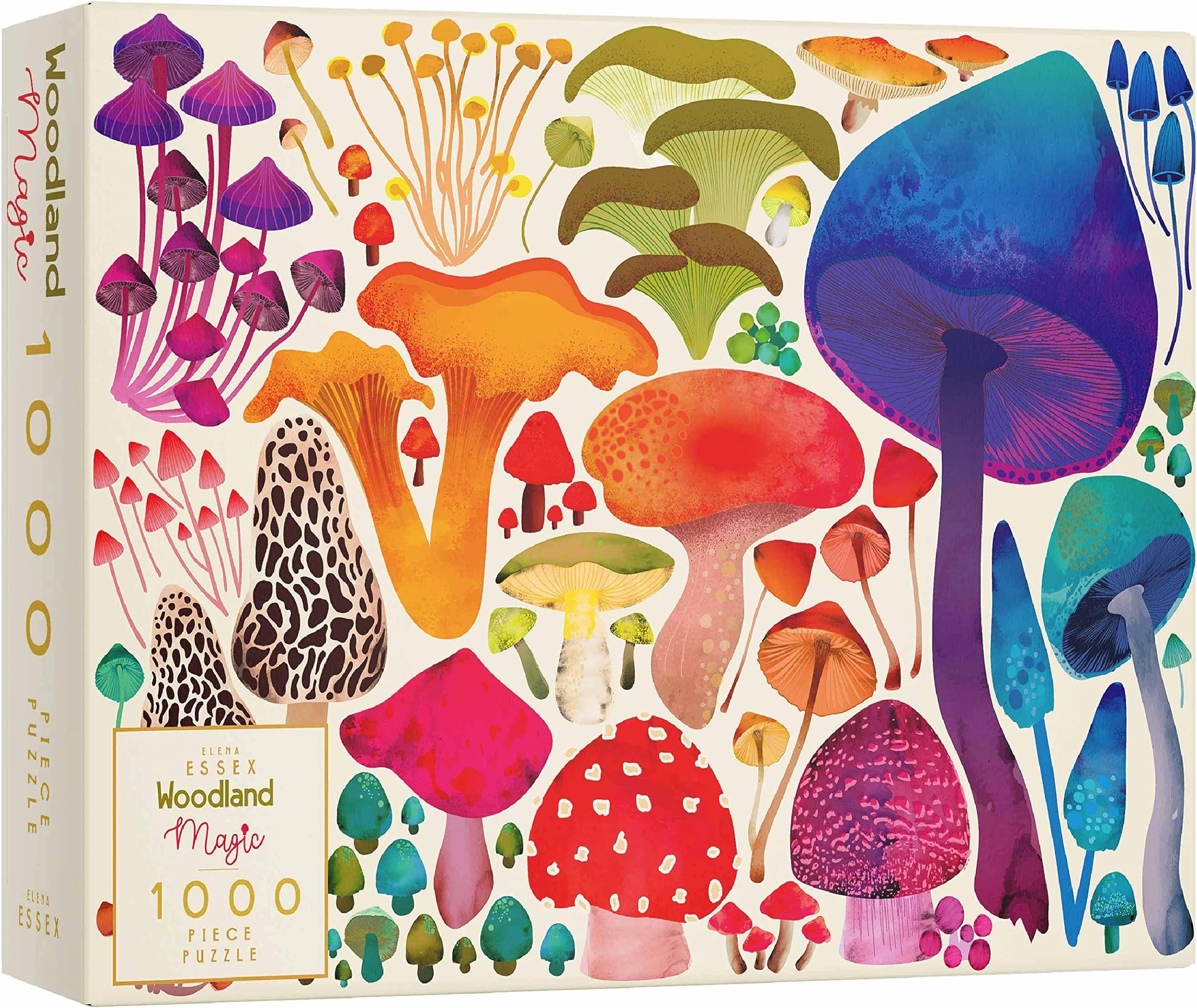Jigsaw Puzzle - Woodland Magic/Jigsaw Puzzles for Adults 1000 / Jigsaws 1000 Pieces for Adults/Fungi Nature Wildlife Mushroom Puzzle/Puzzle Size 70x50cm