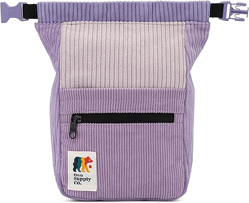 Cubo boulder de pana retro, bolsa de tiza independiente de gran tamaño para escalada en roca, cierre magnético enrollable, bucles de doble cepillo,