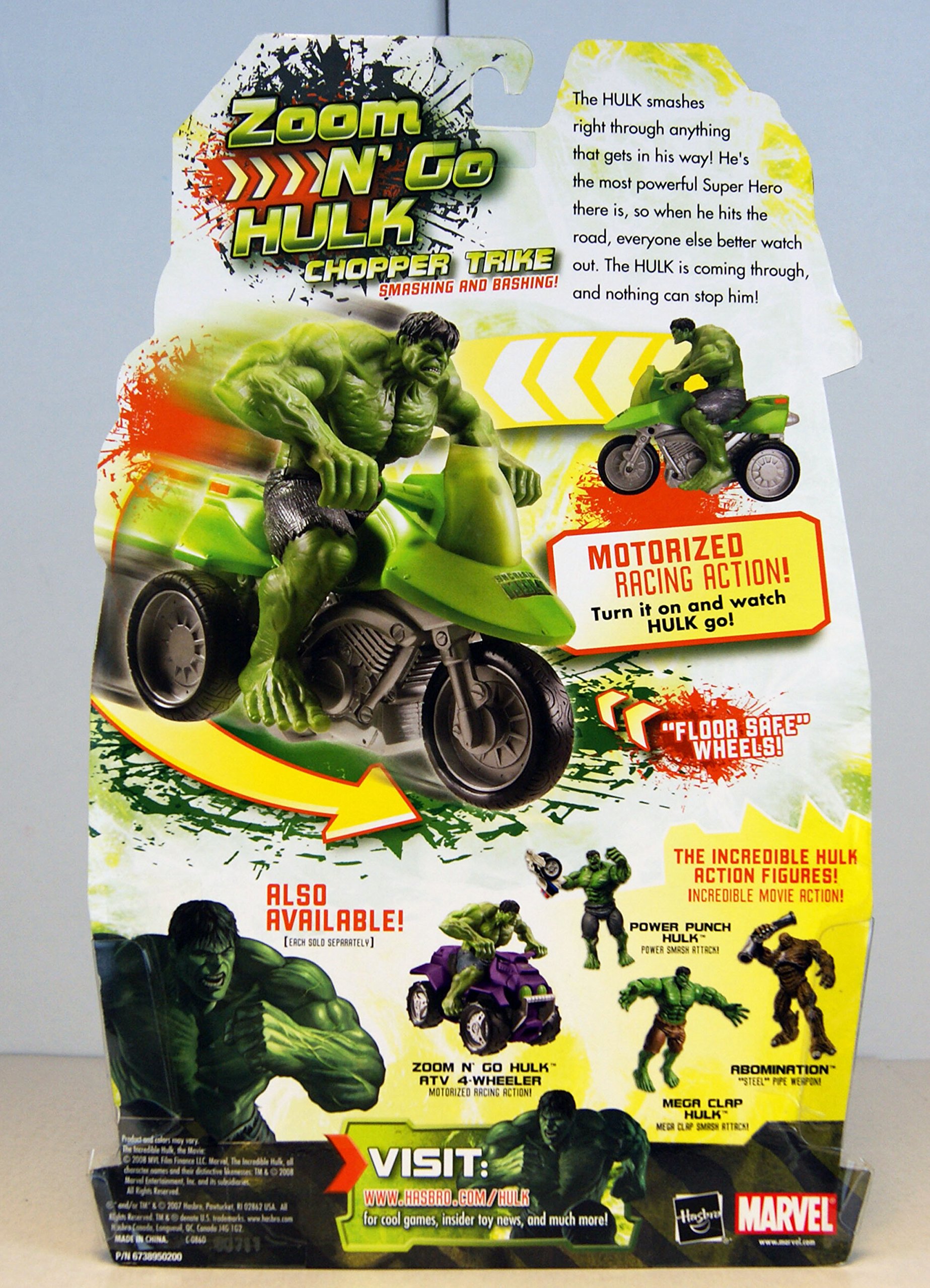 Incredibile Hulk Zoom 'n' Go Veicolo