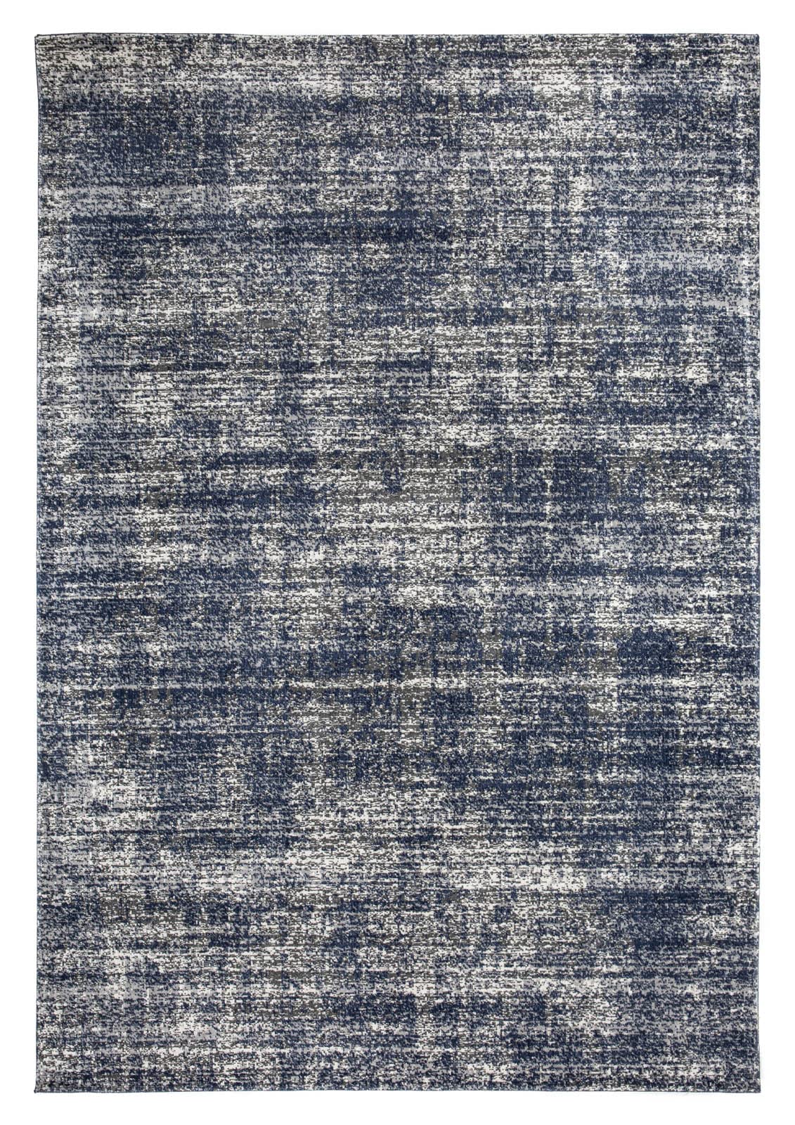 Tapis d'intérieur et d'extérieur tissé plat bleu gris 120x170 cm