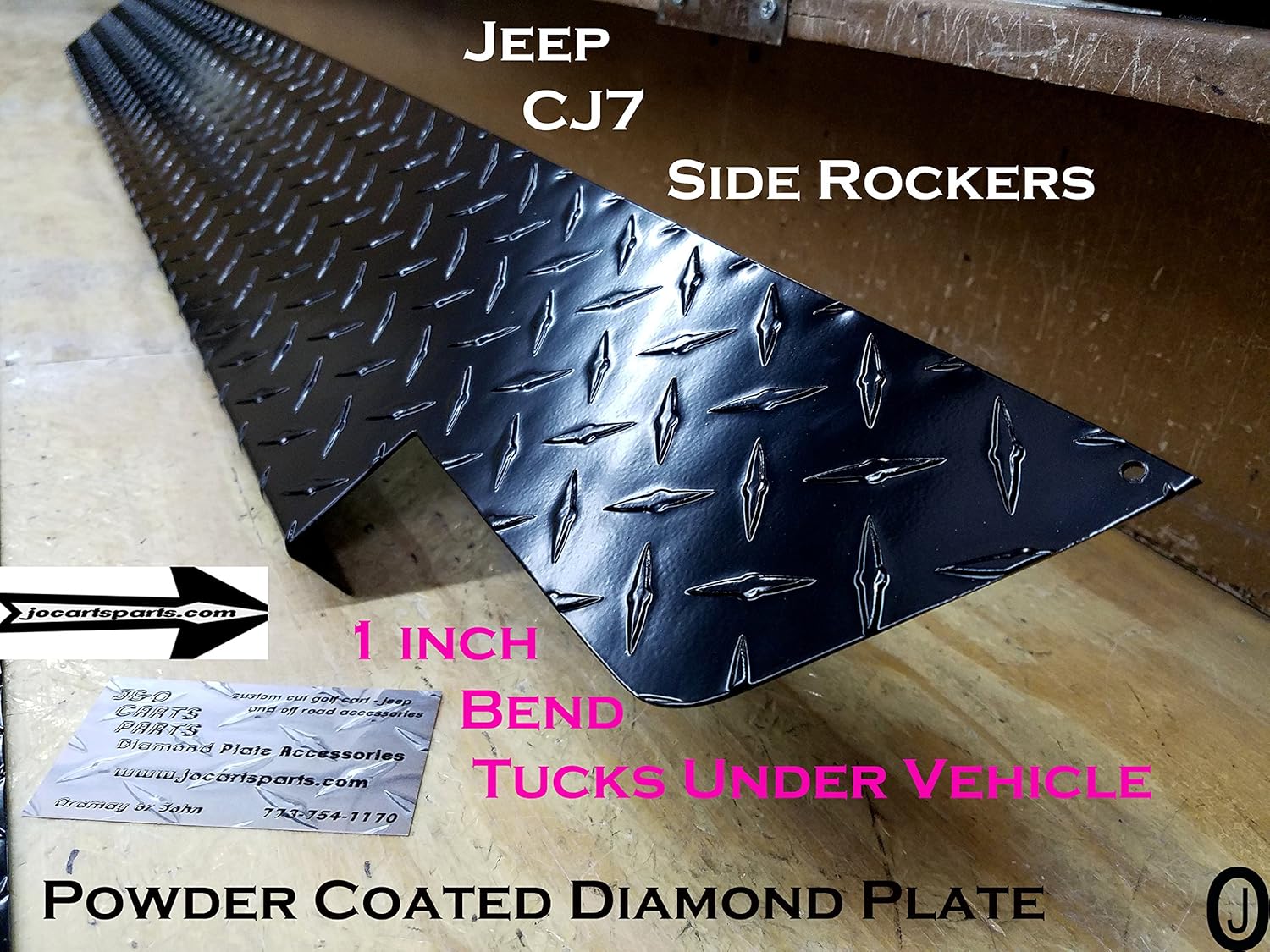 Auto Parts & Accessories JEEP CJ7 DIAMOND PLATE SIDE ROCKER PANEL SET