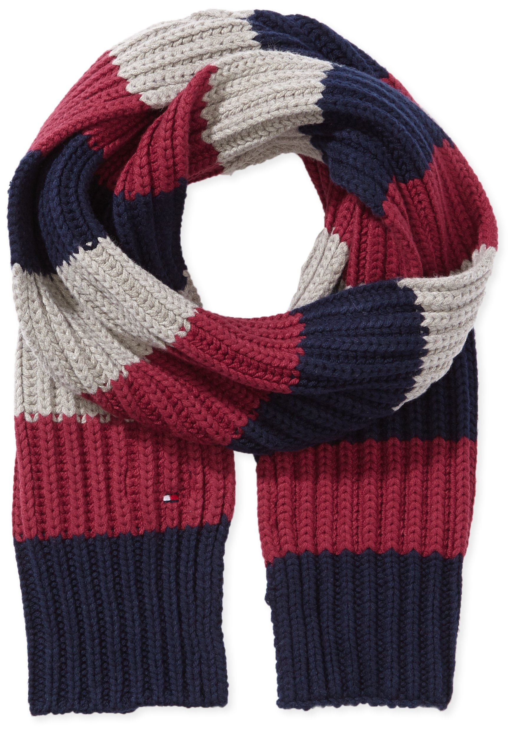 Bufanda Niños Tommy Hilfiger Rugby Stripe confeccionada en punto premium 4