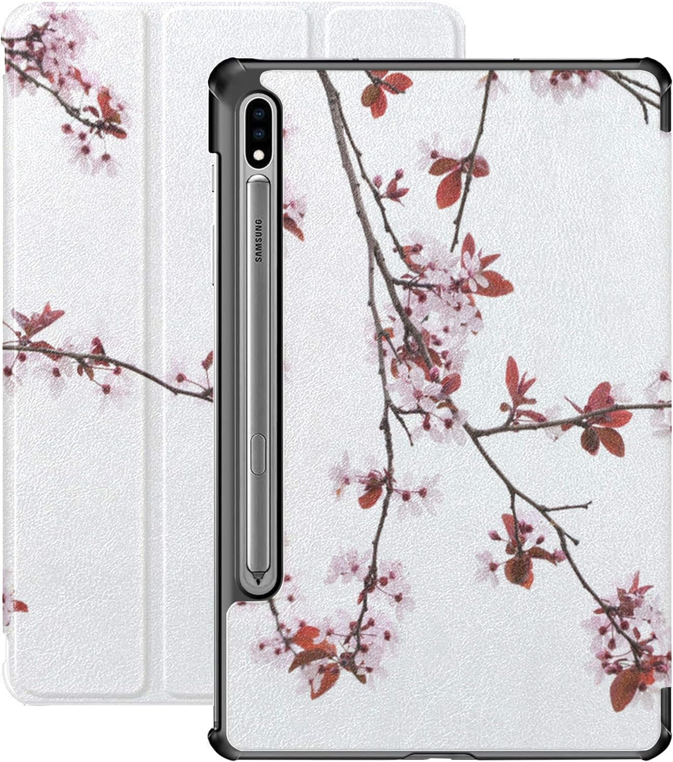 Realistic Sakura Blossom Birds Tablet Cases for Samsung