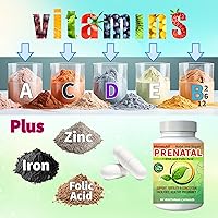 Vista 5 de 90 cápsulas, vitaminas multivitamínicas para mujeres, vitaminas prenatales halal para mujeres, suplementos con DHA y ácido fólico, vitaminas veganas