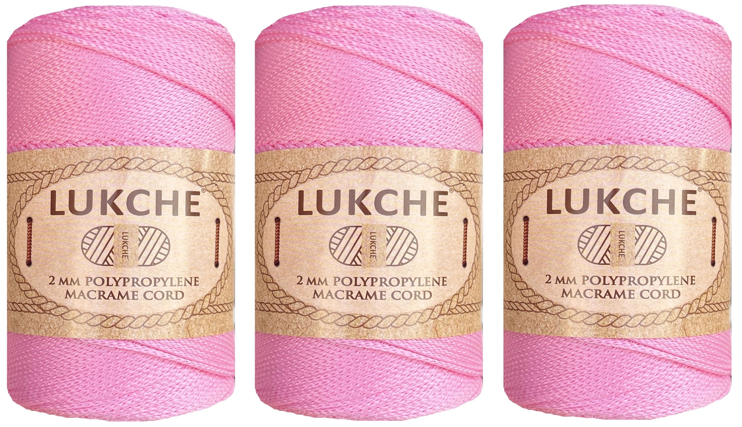 Cordon macramé 2mm rose vif donnez vie à vos projets de tissage et tapis faits main