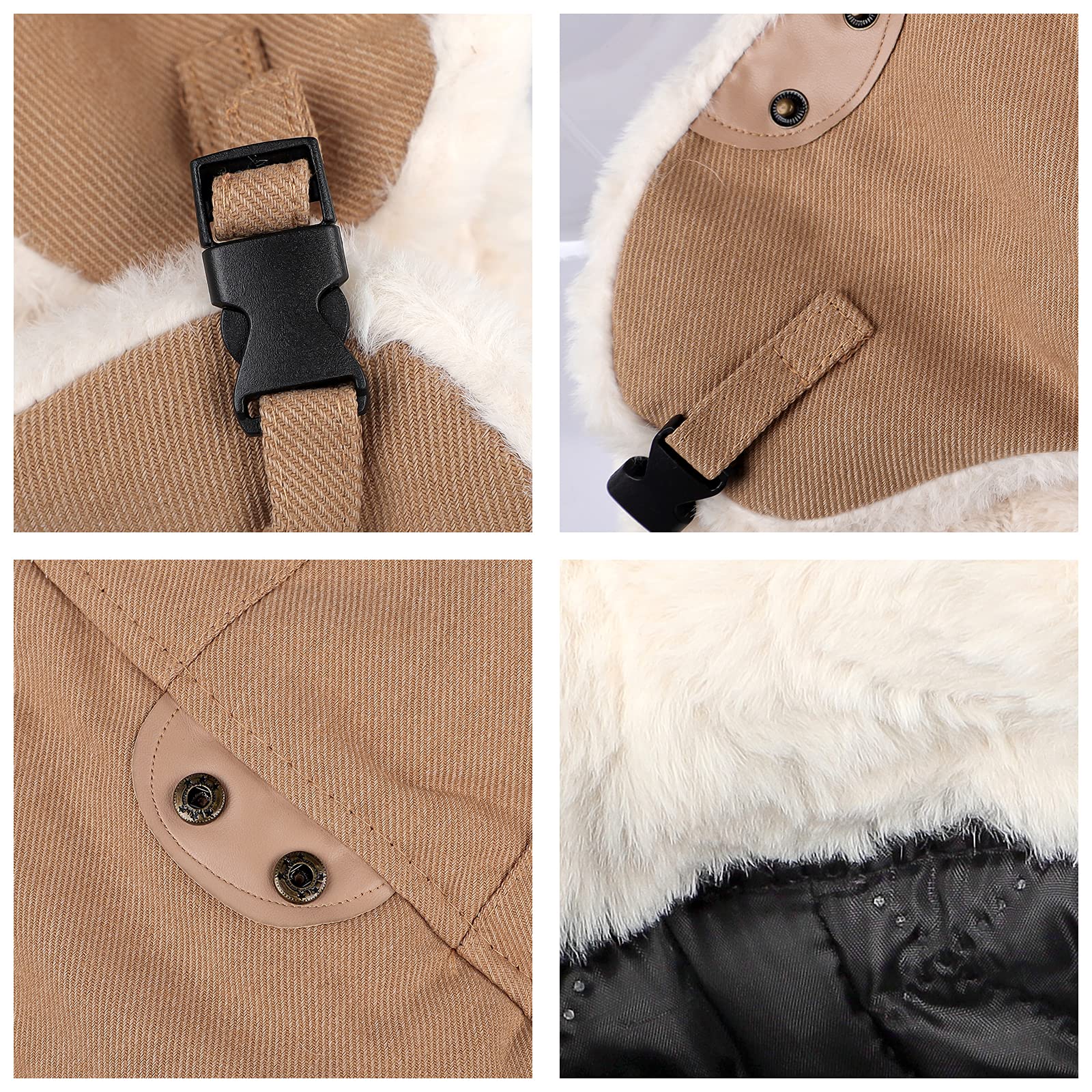 OhMill Bonnet Aviateur Femme Chapka d'aviateur avec Oreillettes Chapeau Chaud en Coton Chapeau de Trappeur Coup-Vent d'hiver Bonnet Épaise pour Alpinisme Ski Cyclisme