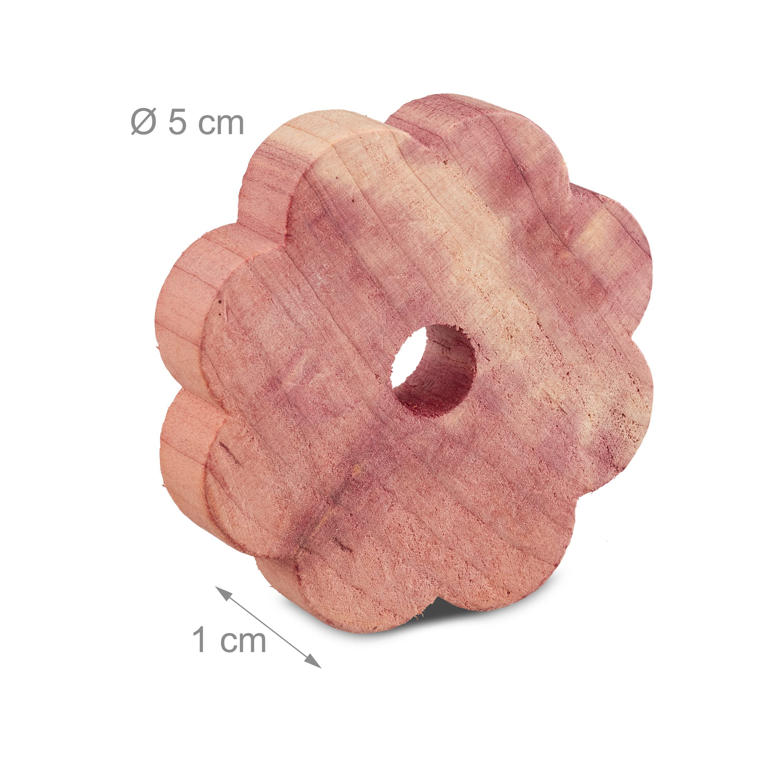 Relaxdays 100 x Mottenschutz Zedernholz, Mottenringe für Kleiderschrank, Langzeitschutz, Mottenmittel gegen Kleidermotten, Natur