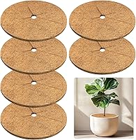 Legigo 6-Pack 24 Inch Coconut Coir Mulch Rings - Natural Tree Protectors for Weed Control, Moisture Retention & Plant Landscaping